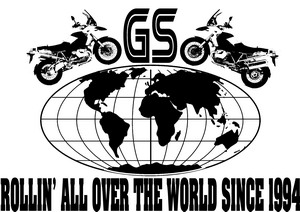 BEEMER GS 2oth anniversary shirt ROLLIN' ALL OVER THE WORLD SINCE 1994